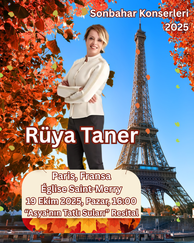 Rüya Taner Paris’te piyano resitali verecek