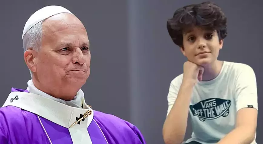 Papa 14. Leo, Ahmet Minguzzi’nin babası Andrea Minguzzi ile görüştü