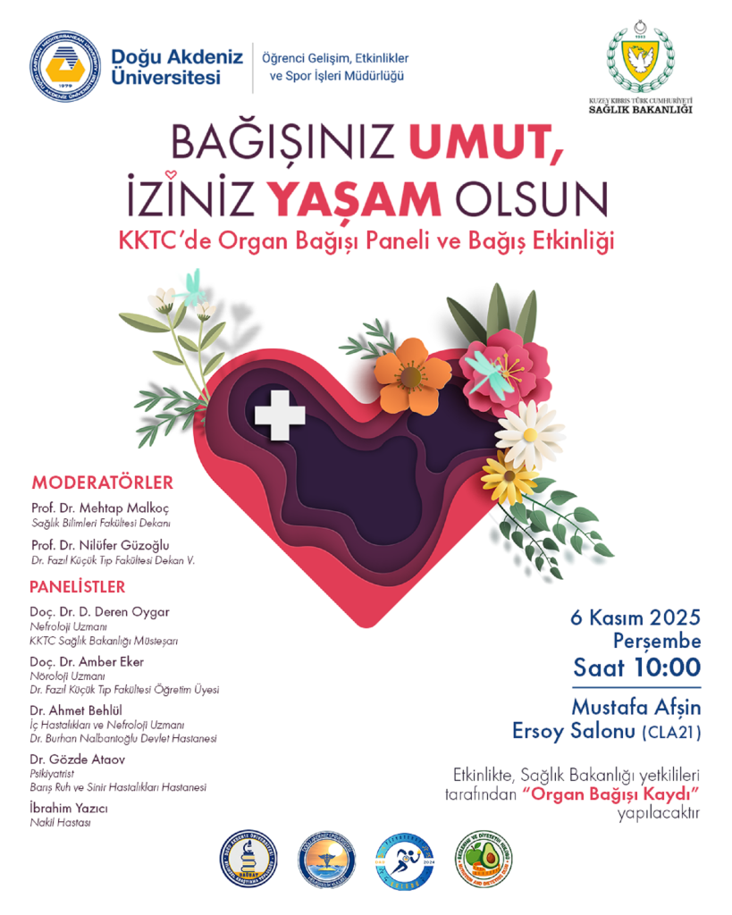 DAÜ’de organ bağışı paneli düzenlenecek