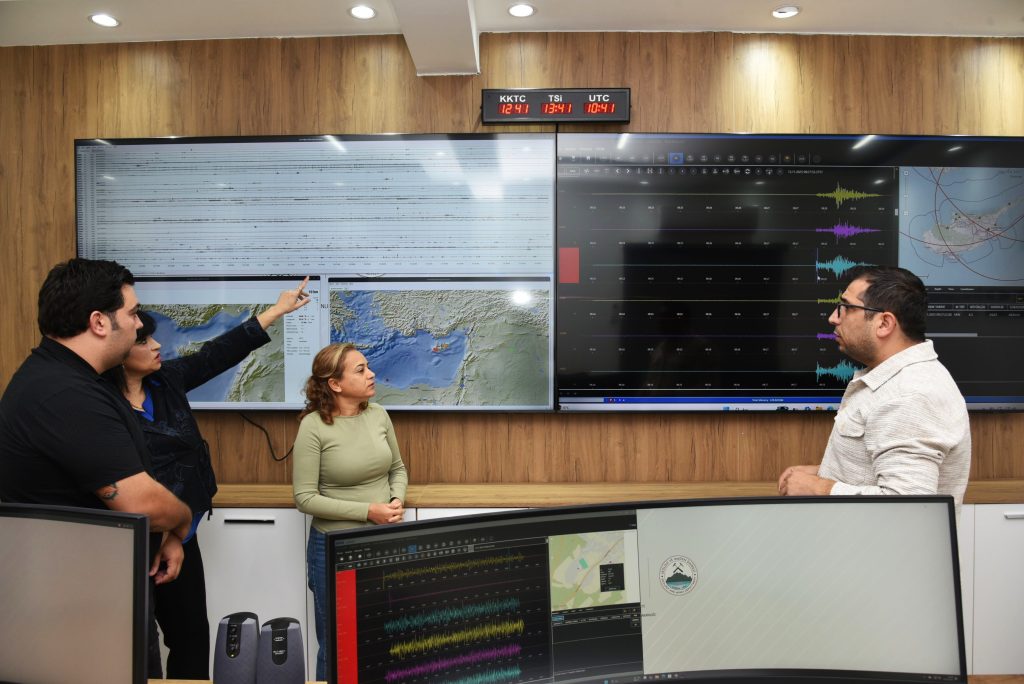 KKTC Deprem İzleme ve Değerlendirme Merkezi, Doğu Akdeniz’deki en küçük sarsıntıyı bile kaydediyor