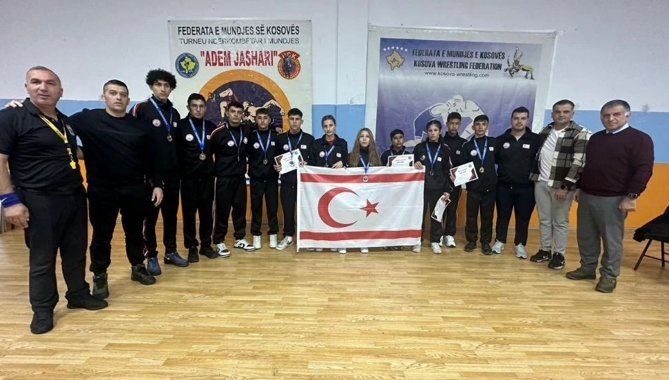 KKTC güreşinde tarihi başarı: Kosova’dan 11 sporcu ile 11 madalya