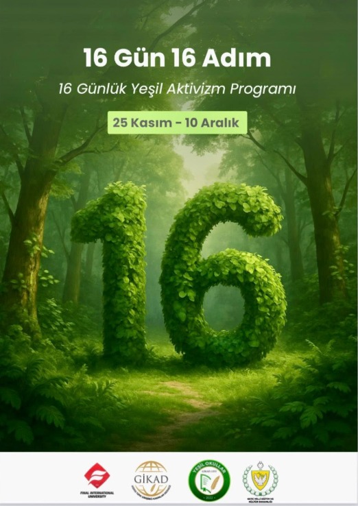 Yeşil Okullardan 16 Gün Aktivizmi için 16 Günlük Çevresel Farkındalık Programı