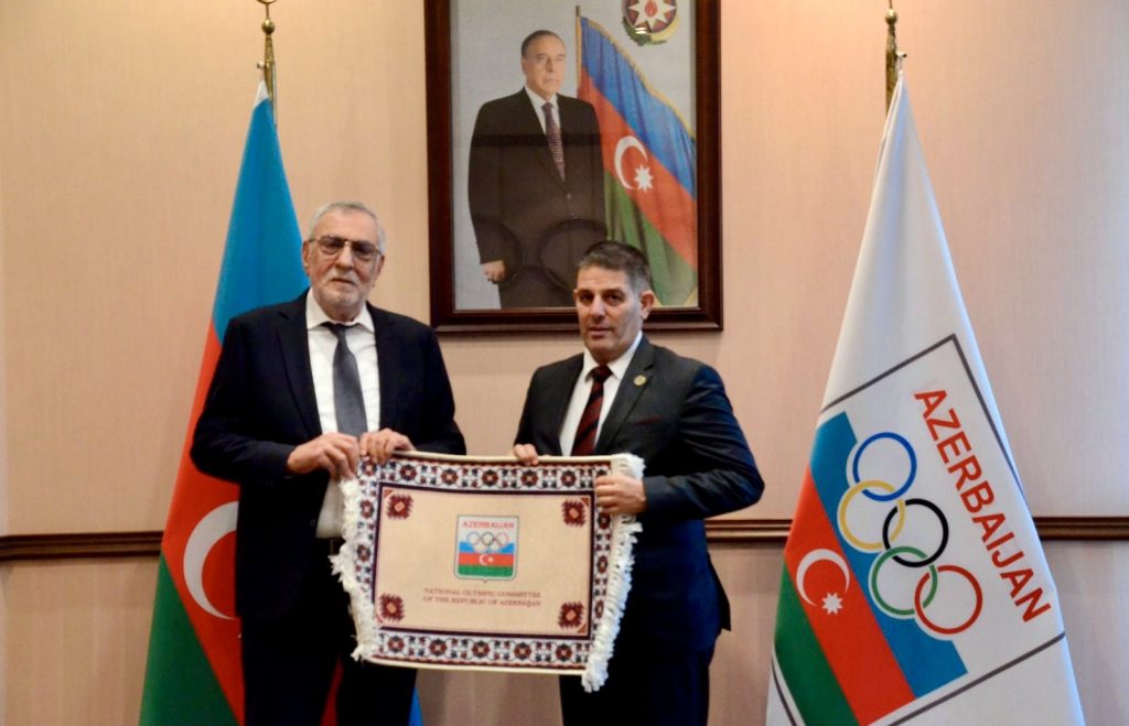 MOK Başkanı Kamalı, Azerbaycan’da MOK Başkan Vekili Hüseyinzade ile görüştü