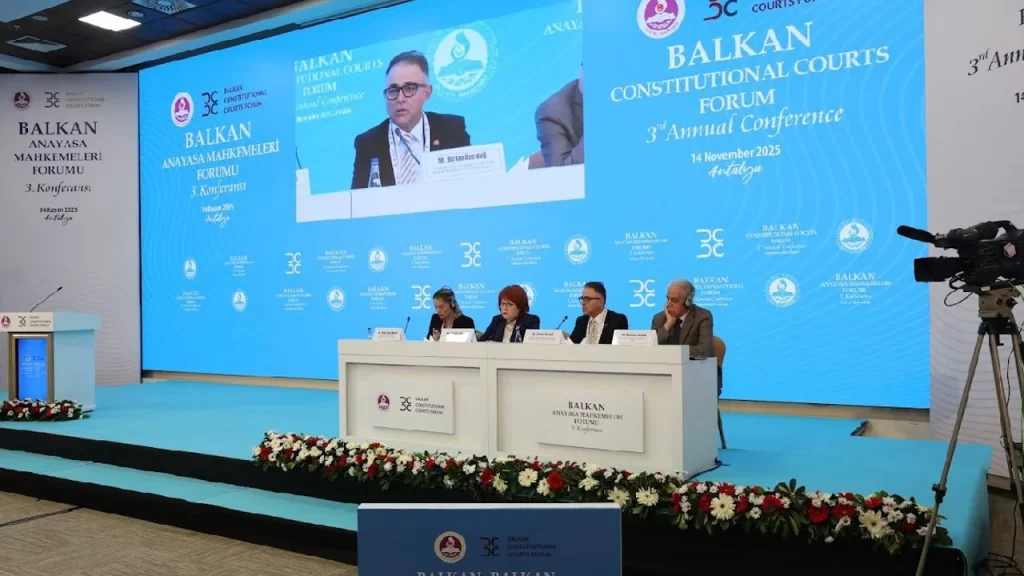 Yüksek Mahkeme Başkanı Özerdağ, Balkan Anayasa Mahkemeleri Forumu’na katıldı