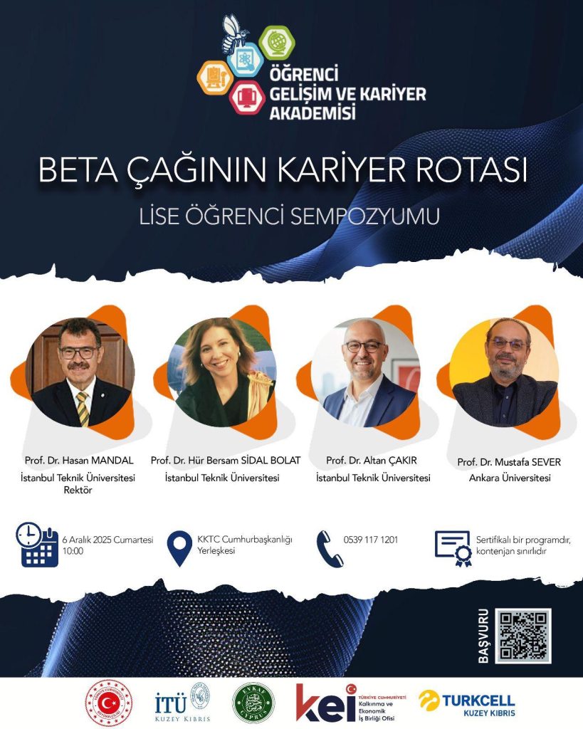 İTÜ, liselilere yönelik “Beta Çağının Kariyer Rotası” sempozyumu düzenliyor