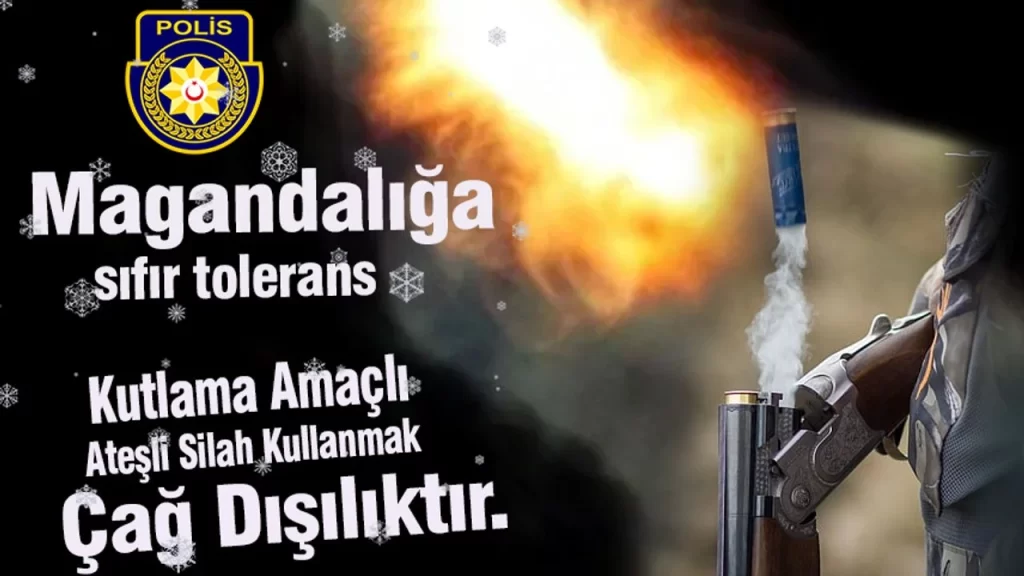 Polisten silahla kutlamaya “sıfır tolerans”