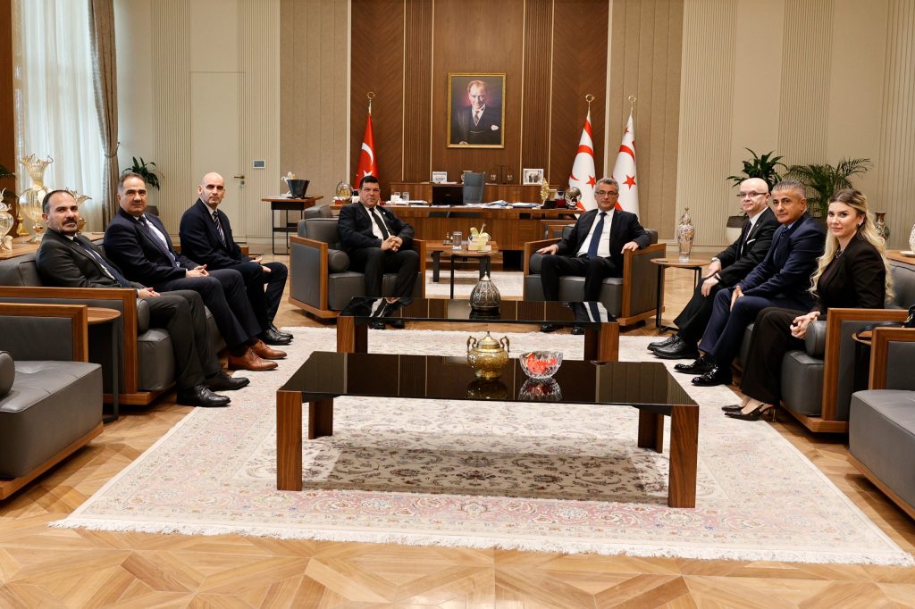 Cumhurbaşkanı Tufan Erhürman, DAÜ heyetini kabul etti