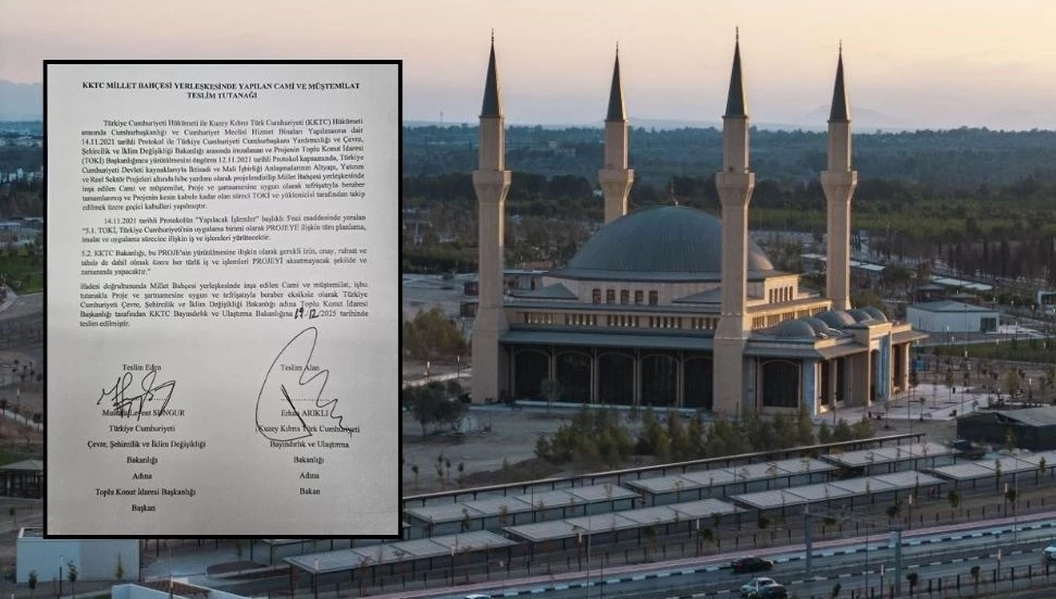 Erhan Arıklı, Millet Camisi’nin TOKİ’den teslim alındığını duyurdu