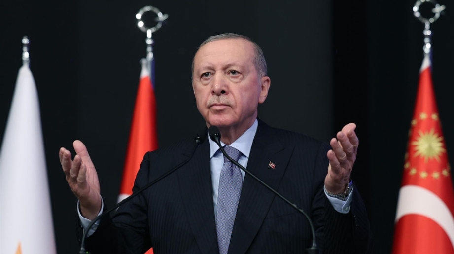 Erdoğan: Kıbrıs Türkü’nün hak ve çıkarlarının gasp edilmesine de müsaade etmeyeceğiz