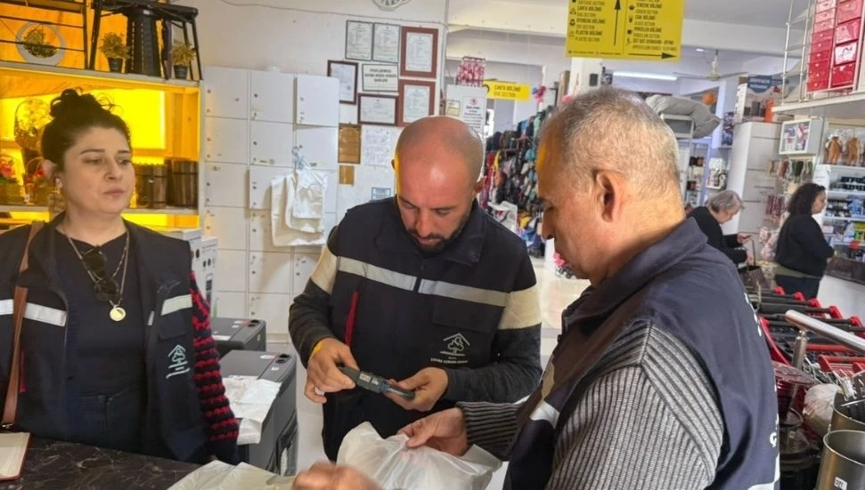 Çevre Dairesi’nde market poşeti denetimi: 187 iş yeri denetlendi