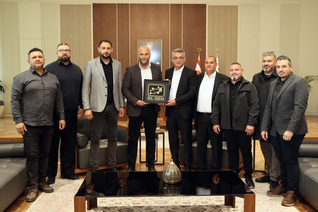 Cumhurbaşkanı Tufan Erhürman, EL-SEN yönetimini kabul etti