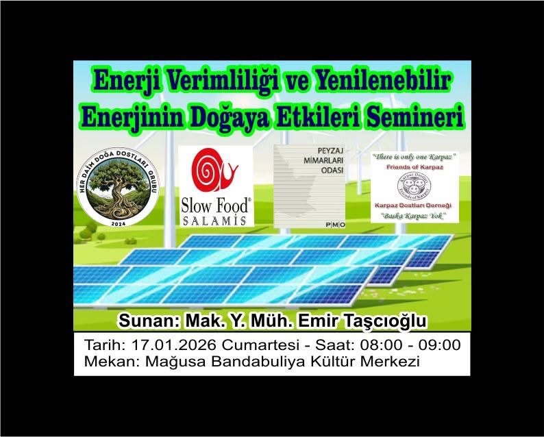 Enerji verimliliği ve yenilenebilir enerji konularıyla ilgili seminer düzenlenecek