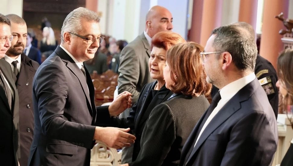 Eski Rum Yönetimi lideri Yorgos Vasiliu için cenaze töreni düzenlendi: Erhürman da katılım gösterdi