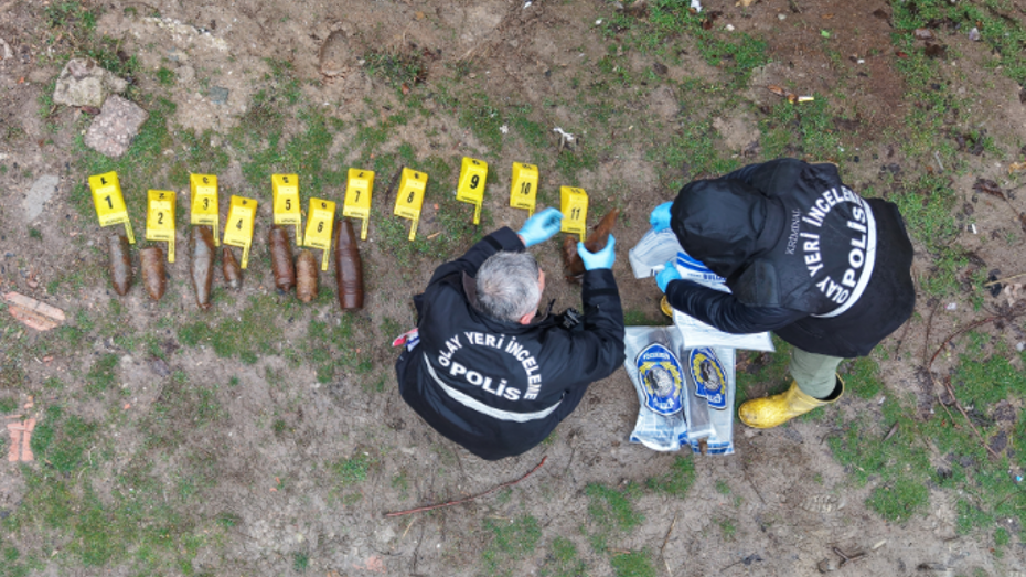 Çocukların oynadığı cisimler mühimmat çıktı