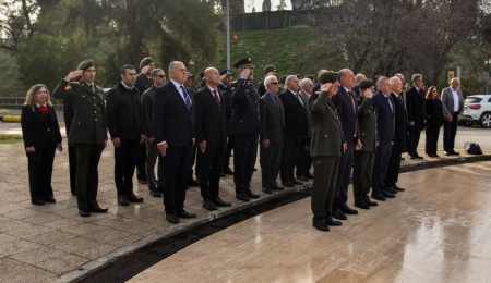 İngiliz sömürge idaresine karşı direnişin 68’inci yıl dönümü: Şehitler Lefkoşa’da törenlerle anıldı