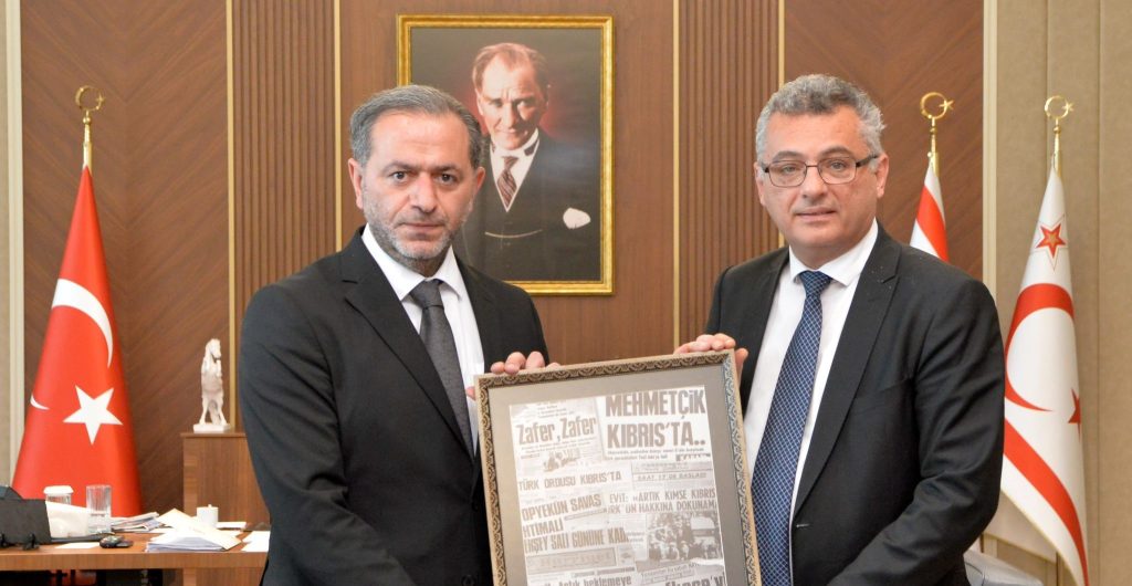 Cumhurbaşkanı Tufan Erhürman, Dış Basın Birliği heyetini kabul etti