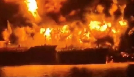 Dünyanın konuştuğu görüntü: İran Basra Körfezi’nde Yunan gemisini vurdu