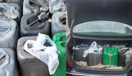 Rum Yönetimi Gümrük Dairesi, Kuzey’den Güney’e geçen bir araçta 200 litre yakıt ele geçirdi