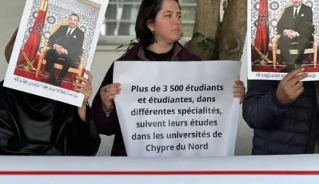 Fas’ta Kuzey Kıbrıs diplomalarının tanınmaması nedeniyle protesto düzenlendi