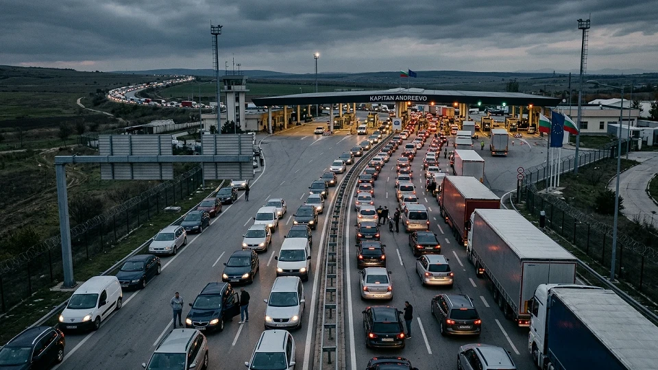Bulgaristan’da Kapitan Andreevo Sınır Kapısı’nda bekleme süresi 10 saati aştı