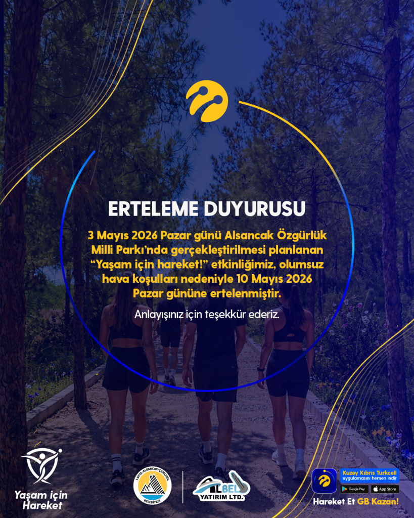 Turkcell’in “Yaşam için Hareket” etkinliği 10 Mayıs’a ertelendi
