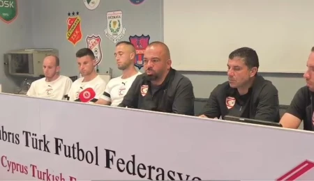 KKTC A Milli Futbol Takımı’ndan basın toplantısı: Milli takım ülke futbolunda büyük heyecan yarattı