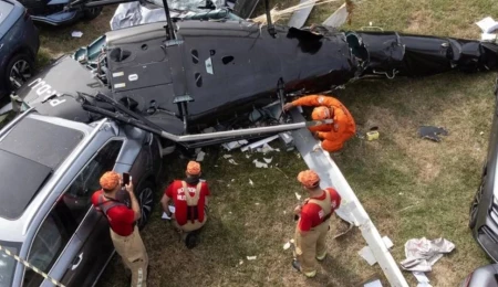Brezilya’da iki helikopter havada çarpıştı, altı kişi öldü