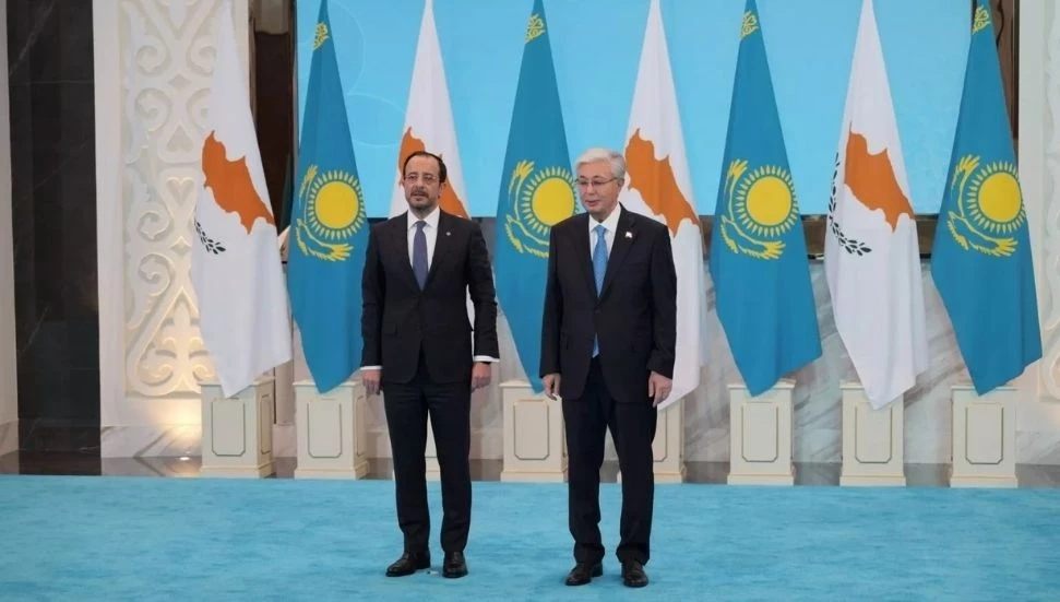 Hristodulidis “ülkesinin, Kıbrıs sorunundaki ilkeli duruşu” sebebiyle Tokayev’e teşekkür etti