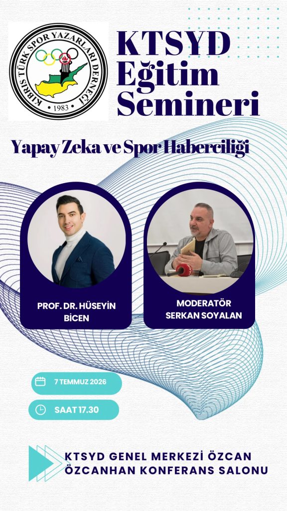 KTSYD’de “Yapay Zeka ve Spor Haberciliği” semineri verilecek