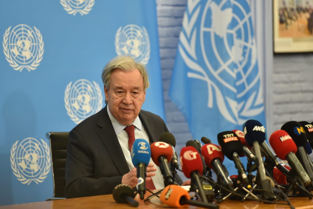Guterres: “Metodoloji ve güven yaratıcı önlemlerle ilgili hazırlıkların ardından 5+1’i toplamayı hedefliyoruz”