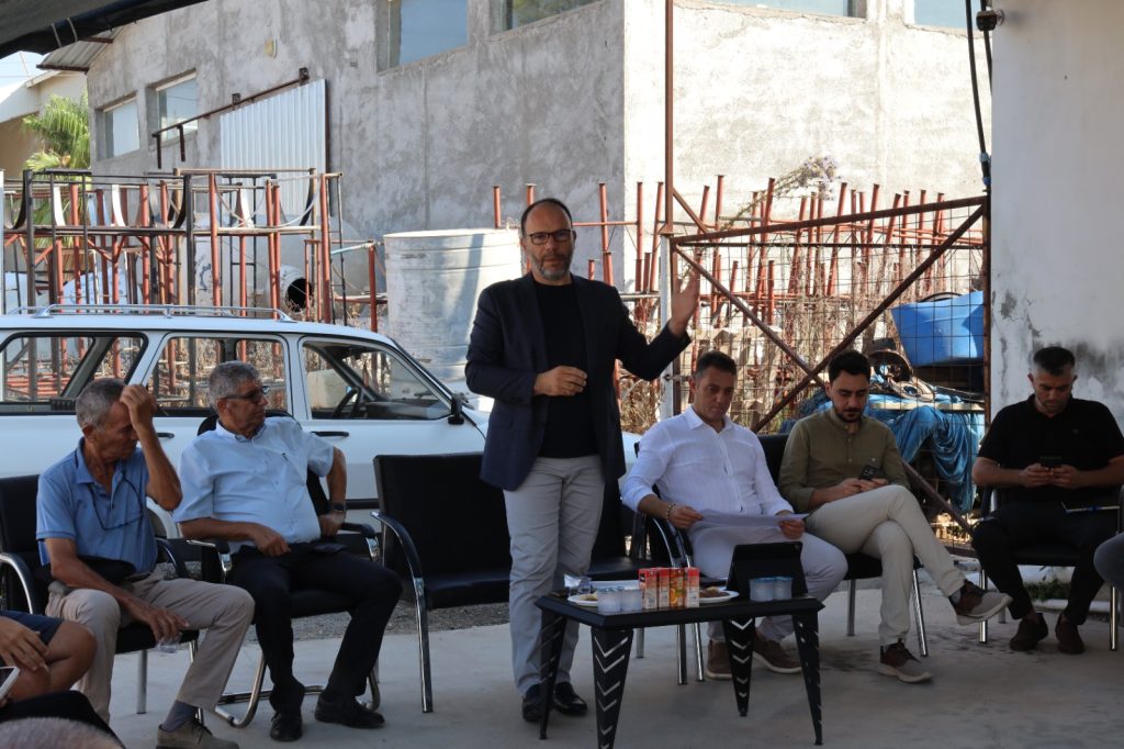 İskele Belediye Başkanı Sadıkoğlu, İskele Küçük Esnaf ve Sanayi Sitesini ziyaret etti