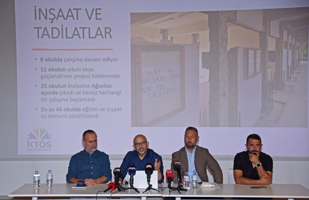 KTÖS “Kuzey Kıbrıs’ta Kamusal Eğitimin Durumu” konulu basın toplantısı düzenledi