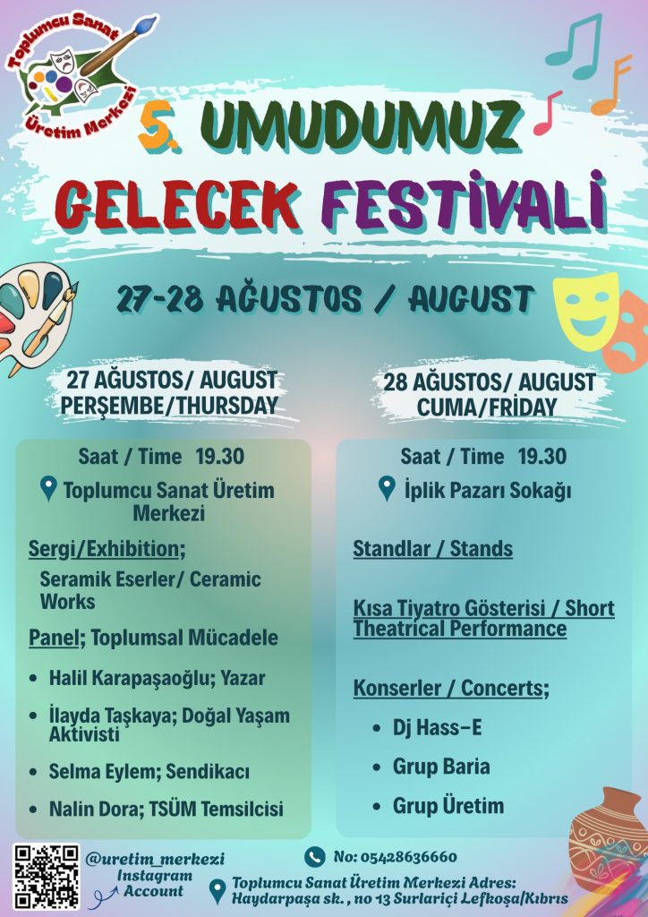 5. Umudumuz Gelecek Festivali “Toplumsal Mücadele” konulu panel ile başlıyor