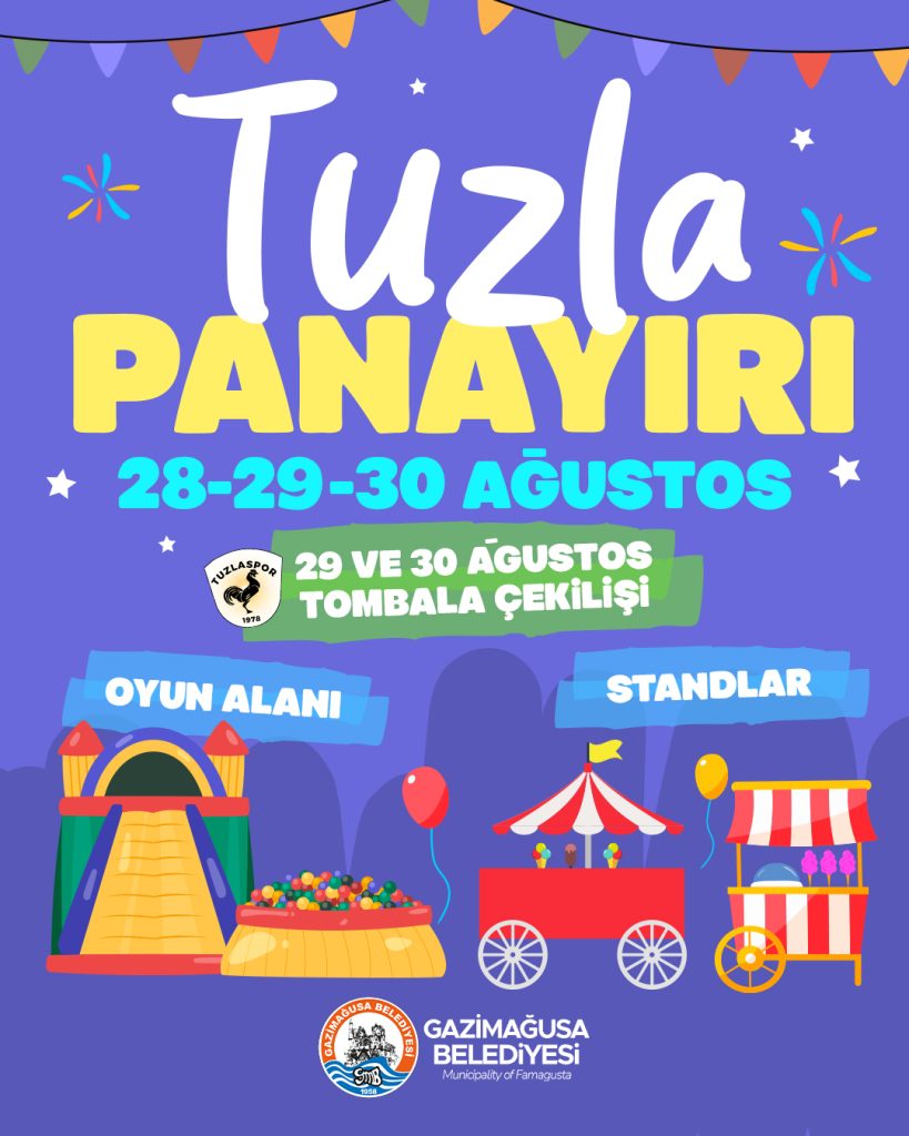 Tuzla Panayırı, 28-30 Ağustos tarihleri arasında düzenleniyor