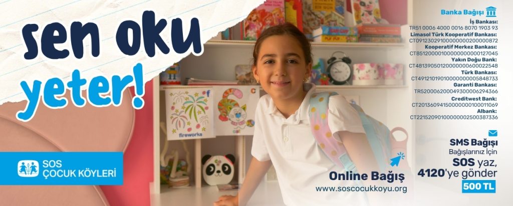 SOS Çocukköyü Derneği’nden yeni akademik yıl öncesi bağış kampanyası