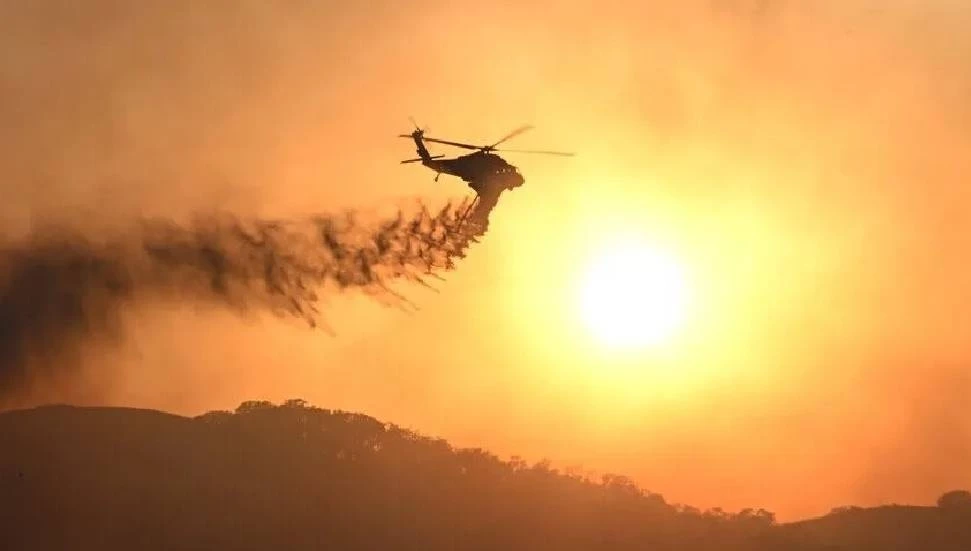 ABD’nin Utah eyaletinde orman yangınına müdahale eden helikopter düştü