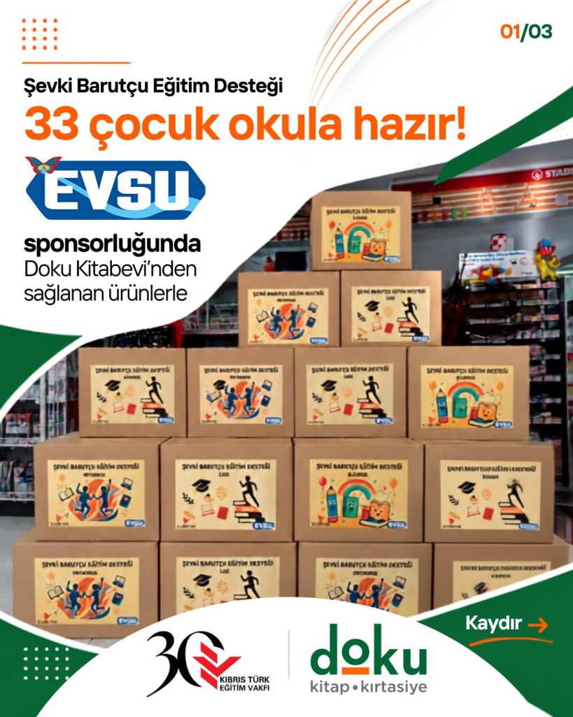 KTEV’den 33 çocuğa eğitim desteği