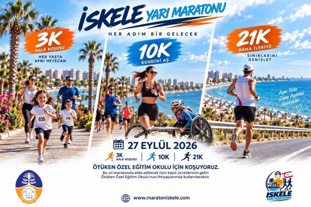 İlk kez düzenlenecek “İskele Uluslararası Yarı Maratonu” pazar günü koşulacak