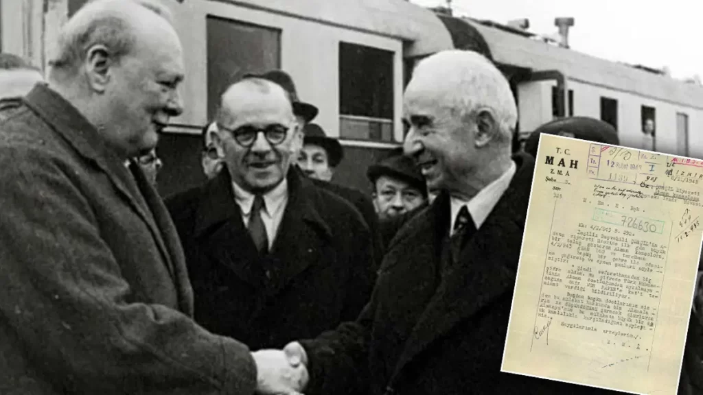 MİT, İnönü ile Churchill’in görüşmesine ilişkin tarihi belgeyi paylaştı