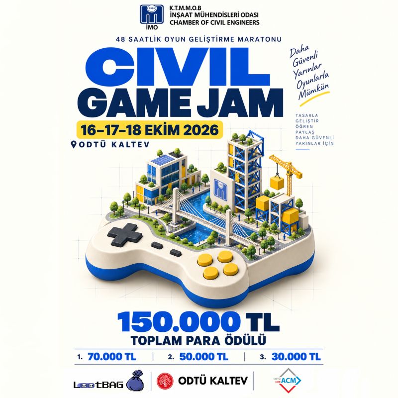 “CIVIL GAME JAM”, ODTÜ Kuzey Kıbrıs Kampüsü’nde düzenlenecek