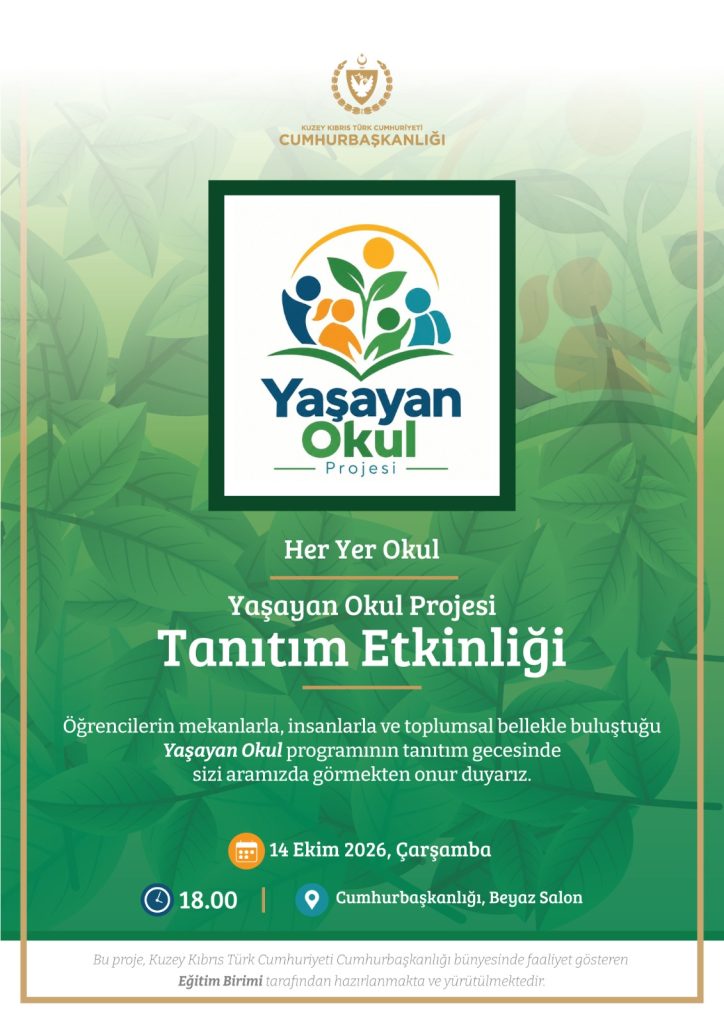 Cumhurbaşkanlığı Eğitim Birimi’nin “Yaşayan Okul Projesi” tanıtılıyor