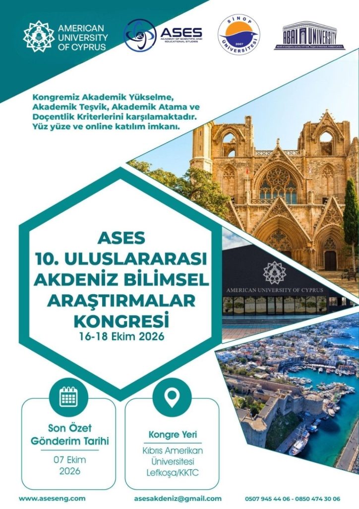 KAÜ’nün ev sahipliğinde, ASES 10. Uluslararası Akdeniz Bilimsel Araştırmalar Kongresi yapılıyor