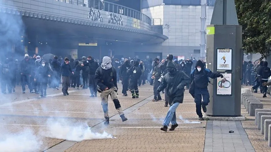 Belçika’daki protestolar: 195 gözaltı
